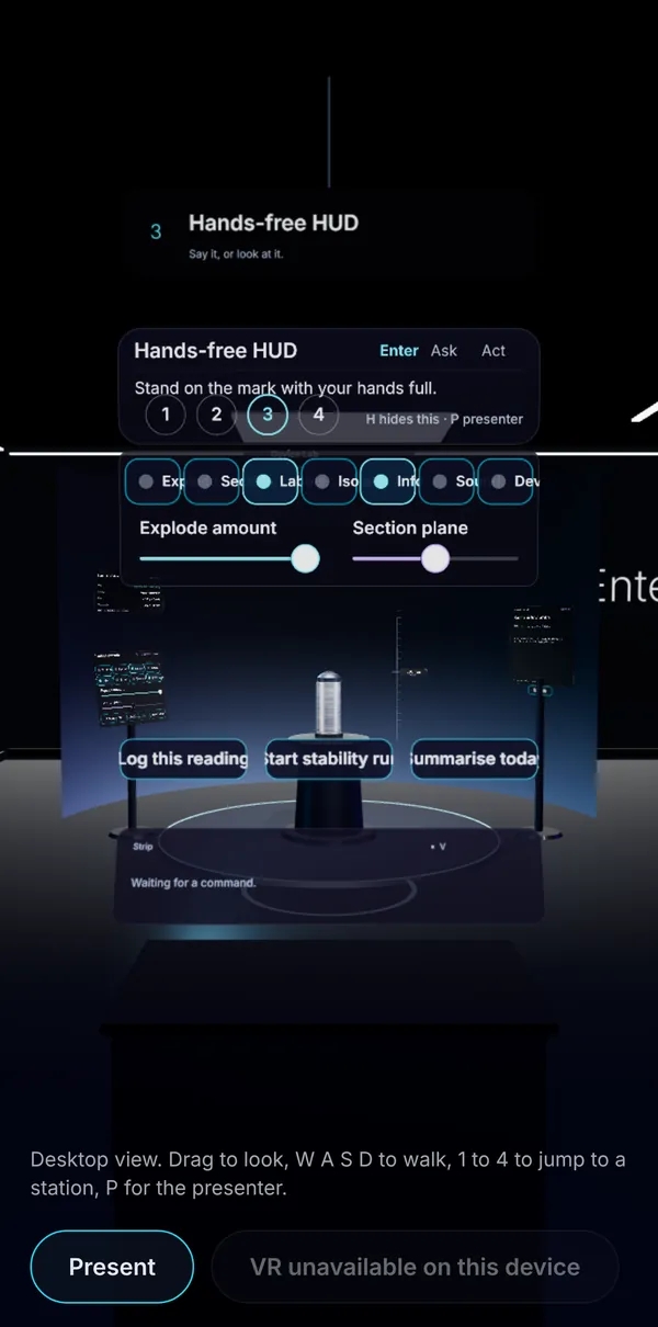 Nine Lives hands-free station on iPhone